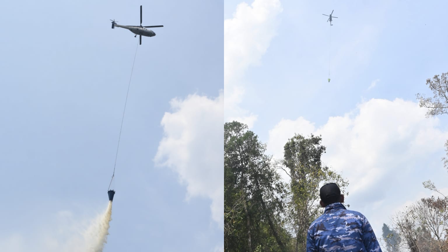 Water Bombing 9 Kali Hantam Karhutla di Kobar, Danlanud Iskandar Ungkap Kunci Operasi