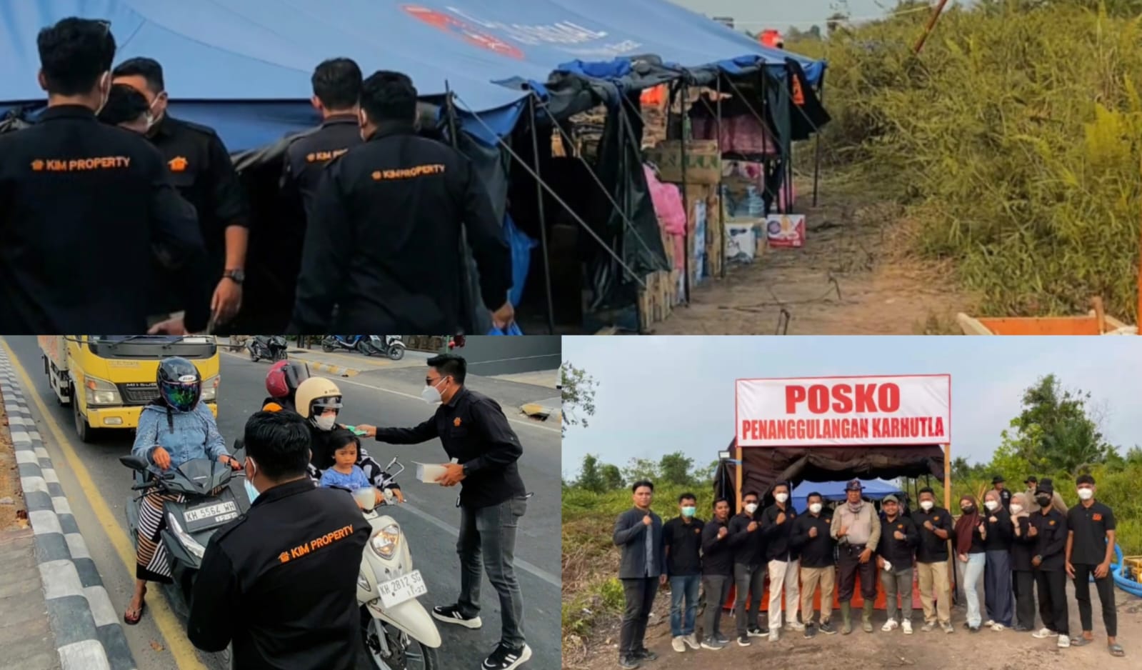 Karhutla Belum Reda, KiM Property Hadir Bantu Petugas dan Lindungi Warga dari Asap