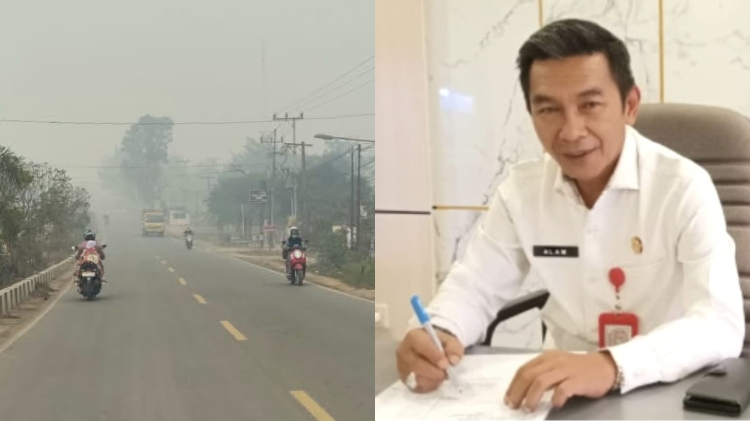 ISPU Pangkalan Bun Sangat Tidak Sehat, Sekolah Kobar Bisa Pulangkan Siswa Lebih Awal