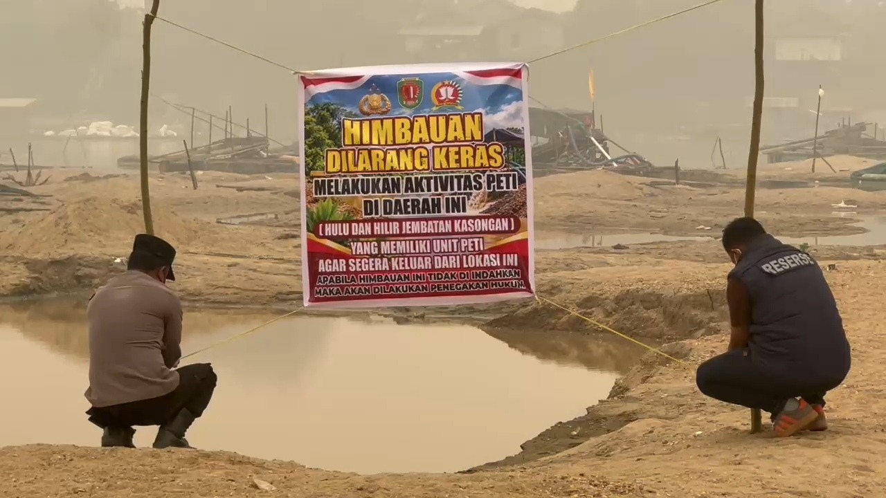 Tambang Emas Ilegal jadi Sorotan, Tim Gabungan Turun ke Jembatan Sei Katingan